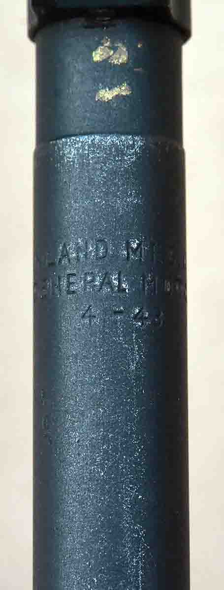 “INLAND MFG GENERAL MOTORS 4-43” barrel marking.